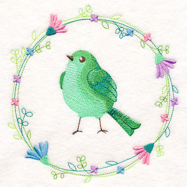 Emerald Bird Wreath