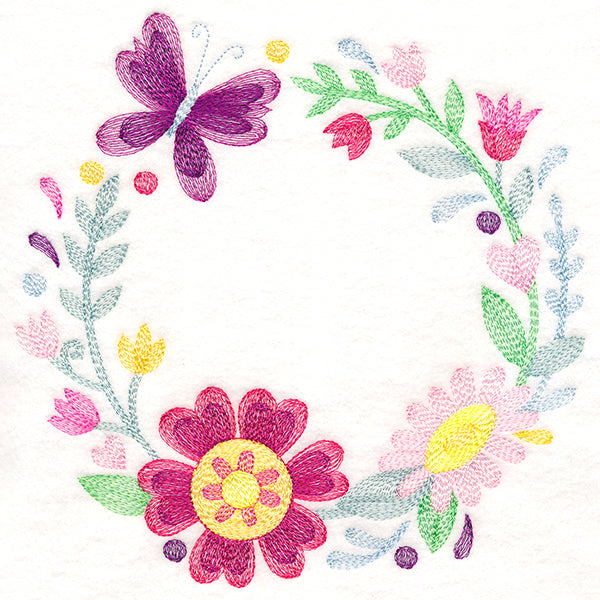 Blossoming Butterfly Wreath