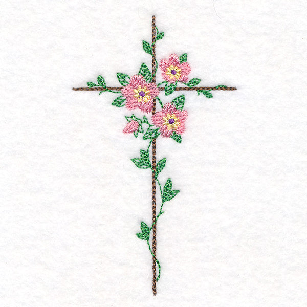 Delicate Lenten Rose Cross