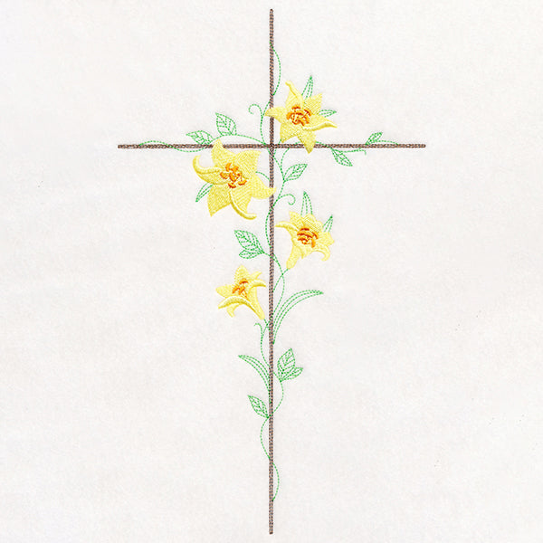 Delicate Lily Cross
