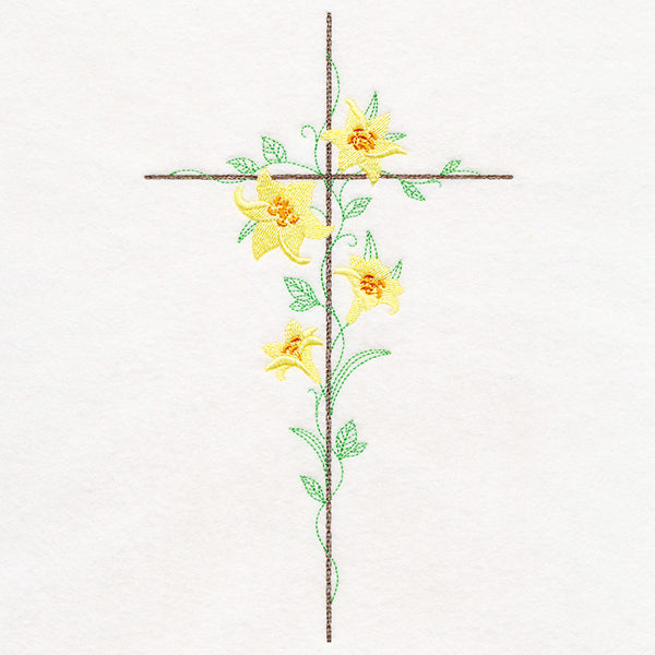 Delicate Lily Cross