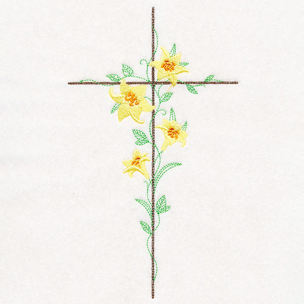 Delicate Lily Cross