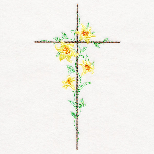 Delicate Lily Cross