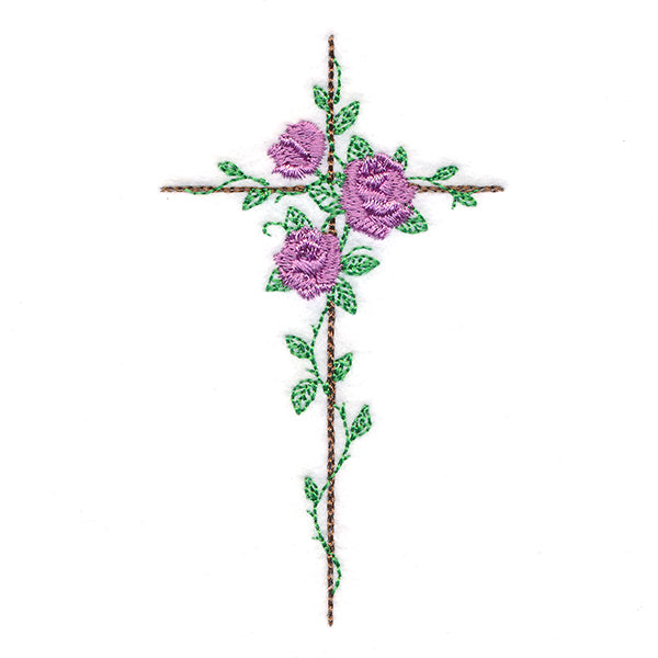 Delicate Rose Cross