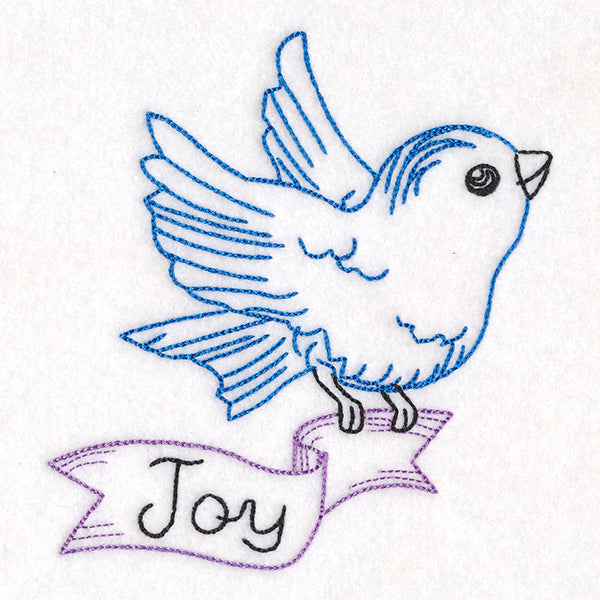 Little Bird with Joy Banner (Vintage)