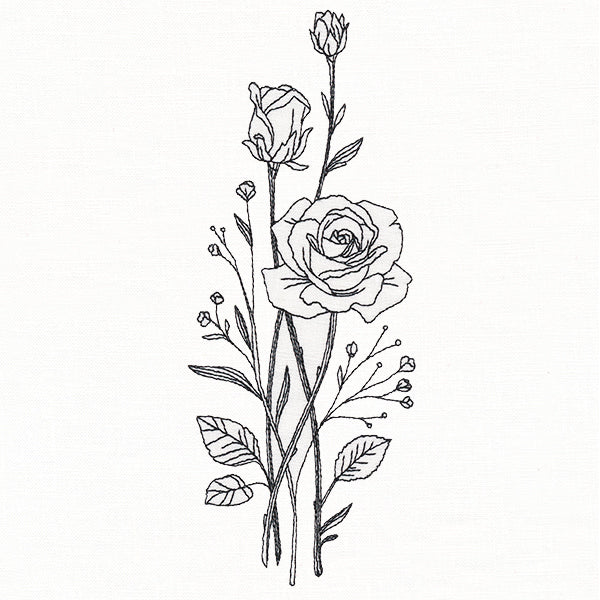 Delicate Rose Stems (Vintage)