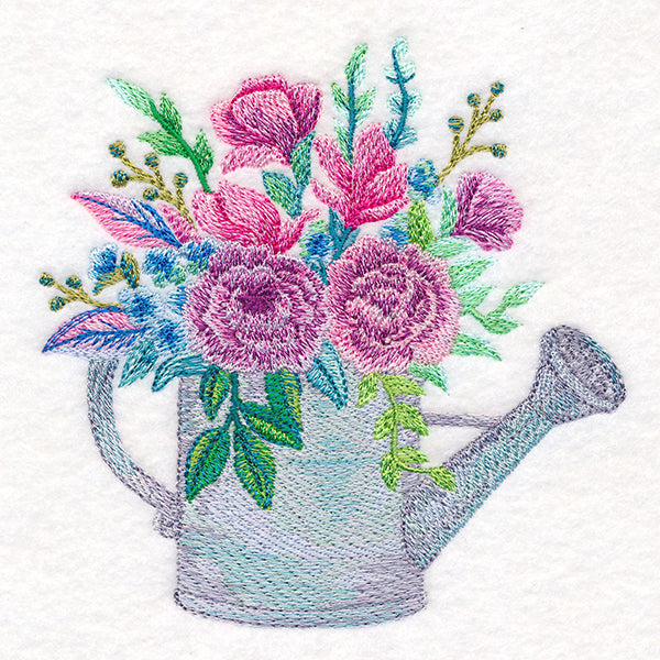 Garden Blooms Watering Can