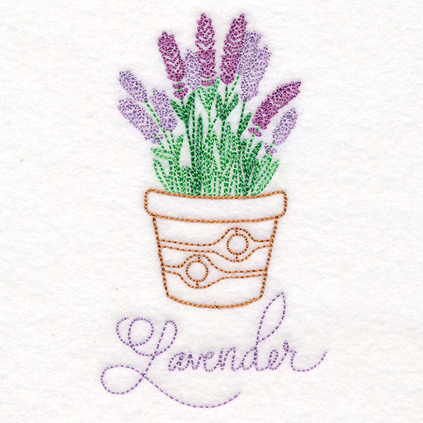 Fancy Flowerpot Lavender (Vintage)