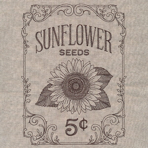 Flower Garden Seed Packet - Sunflowers