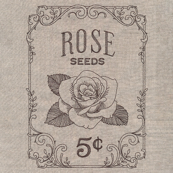 Flower Garden Seed Packet - Roses