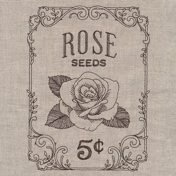 Flower Garden Seed Packet - Roses