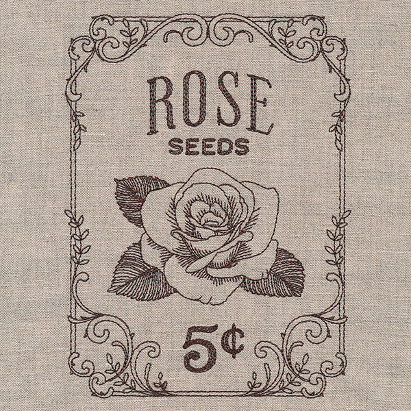 Flower Garden Seed Packet - Roses