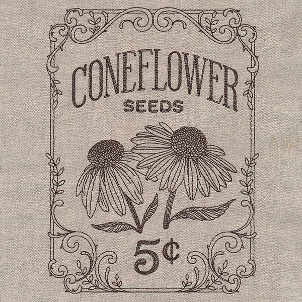 Flower Garden Seed Packet - Coneflowers