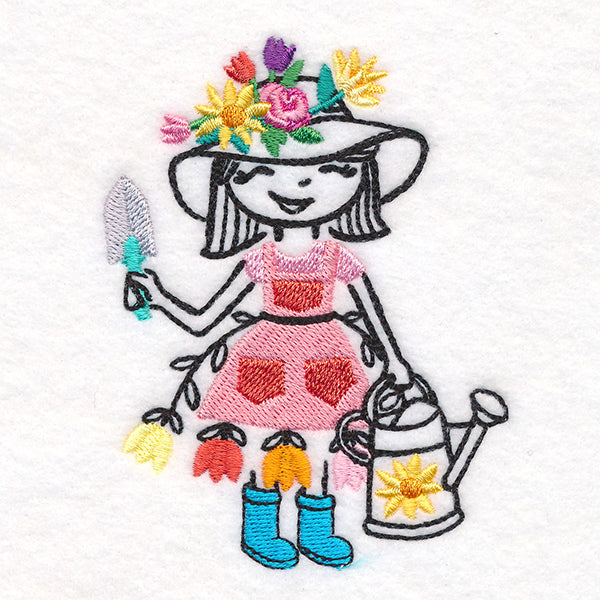 Wildflower Garden Girl