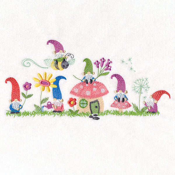 Gnomes at Home Border