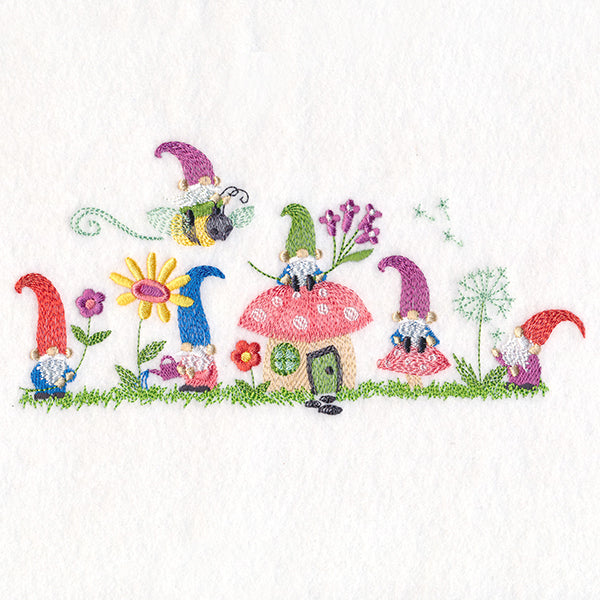 Gnomes at Home Border