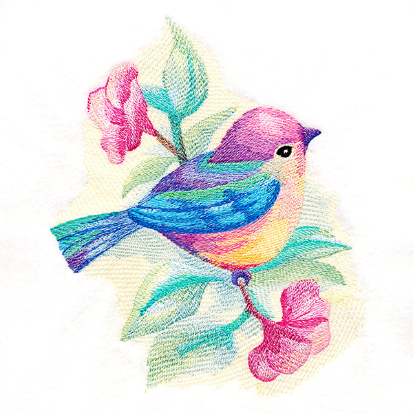Charming Bird in Watercolor