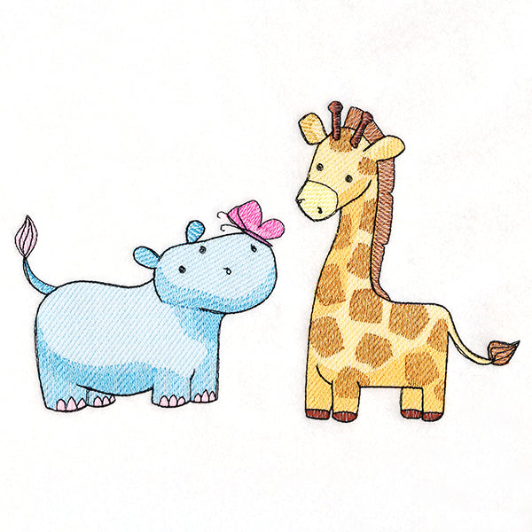 Happy Hippo and Giraffe