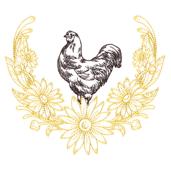 Victorian Laurels Hen (Vintage)