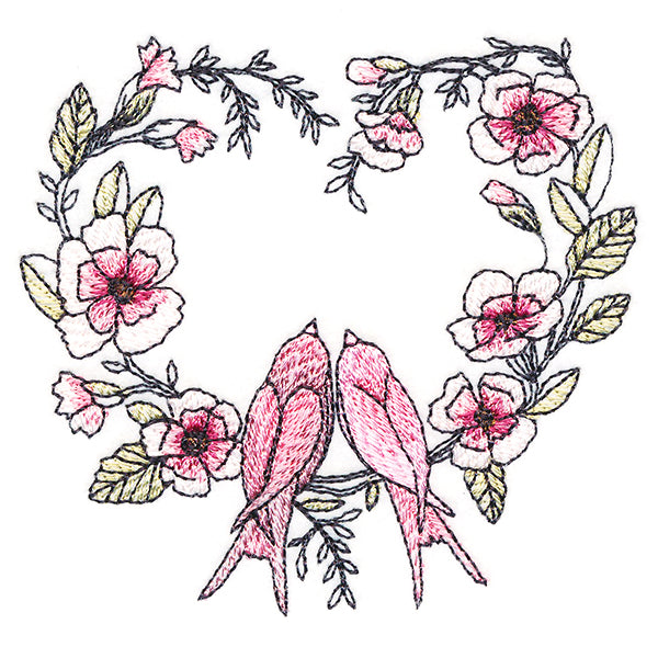 Twitterpated Lovebirds in Bloom