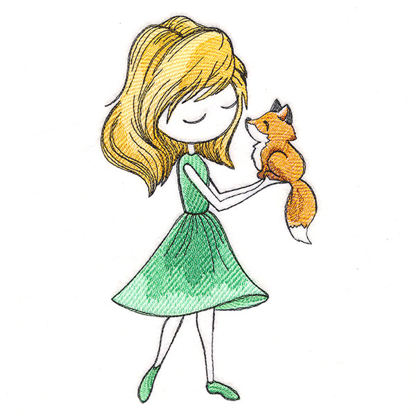 Spring Breeze Beauty with Fox