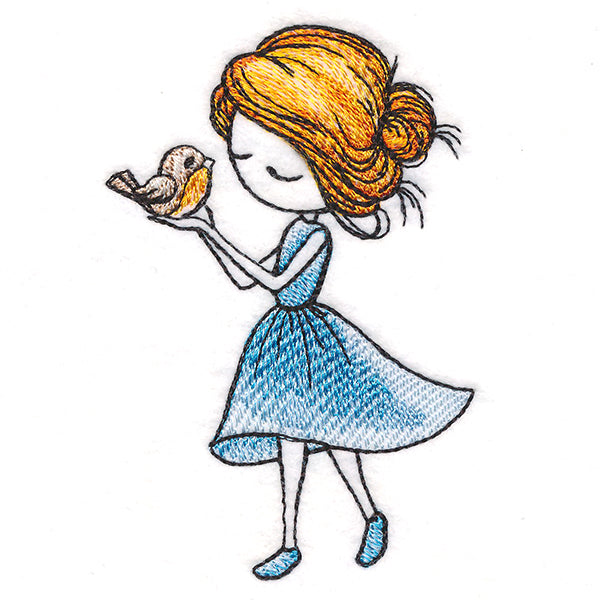 Spring Breeze Beauty with Bird