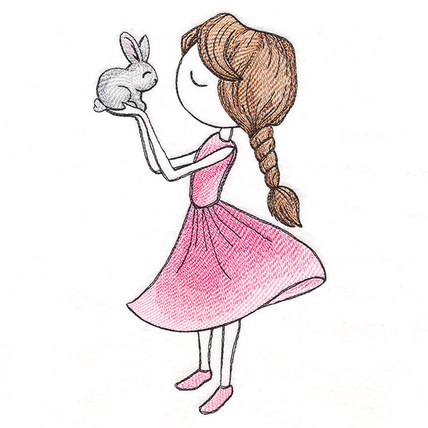 Spring Breeze Beauty with Bunny