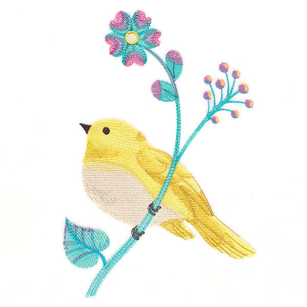 Cheerful Bird in Watercolor