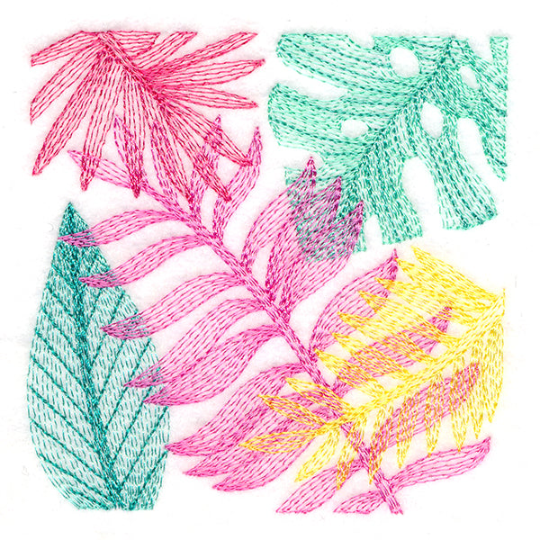 Tropical Fronds Square