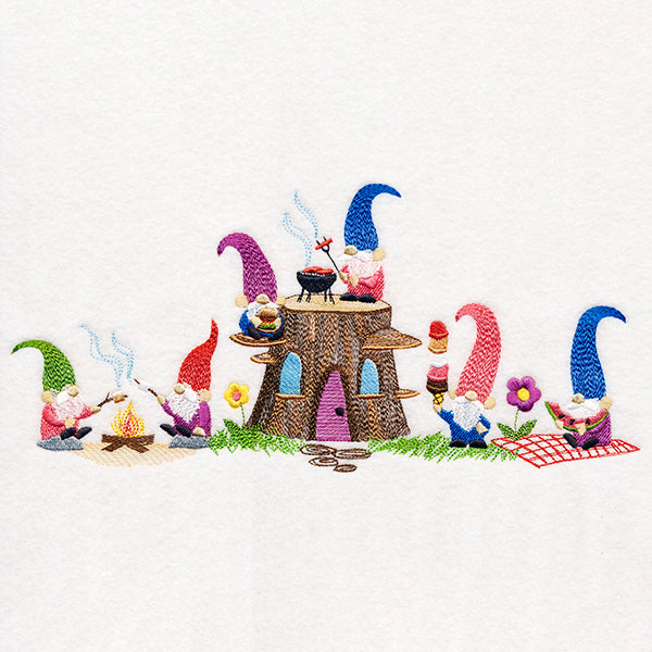 Picnic Party Gnome Border