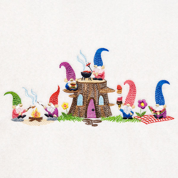 Picnic Party Gnome Border