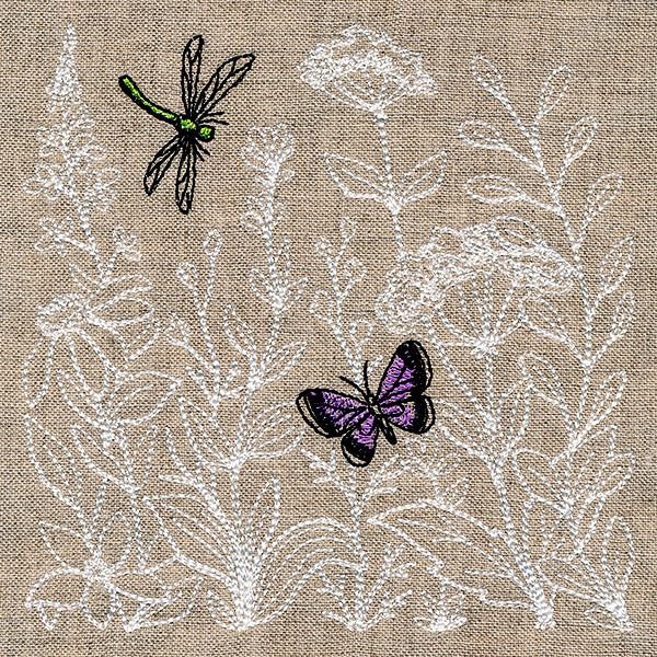 Delicate Botanical Gems Square