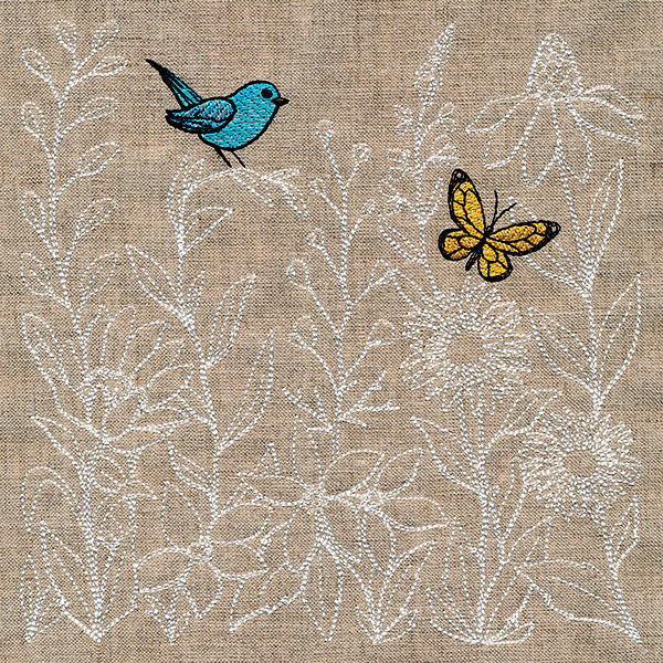 Whimsical Botanical Gems Square