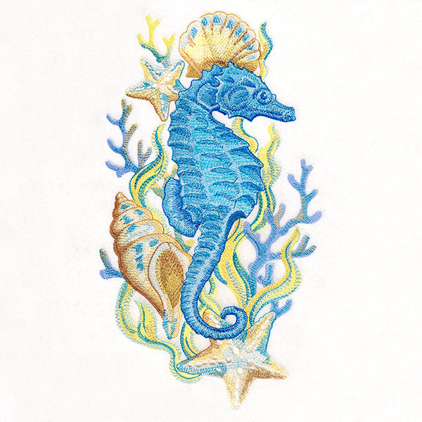 Enchanting Seahorse in Watercolor