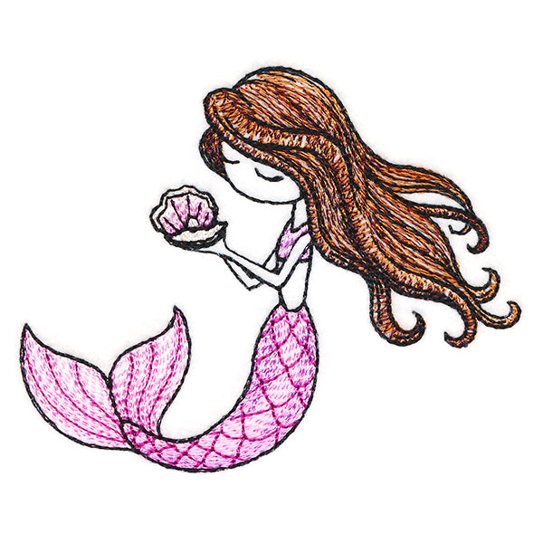 Summer Breeze Mermaid with Clam Shell