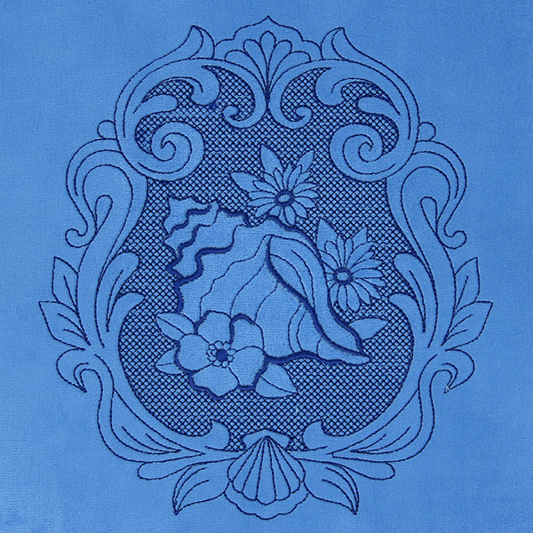 Coastal Shells & Flowers Cameo