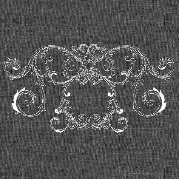 Baroque Cameo Border (Whitework)