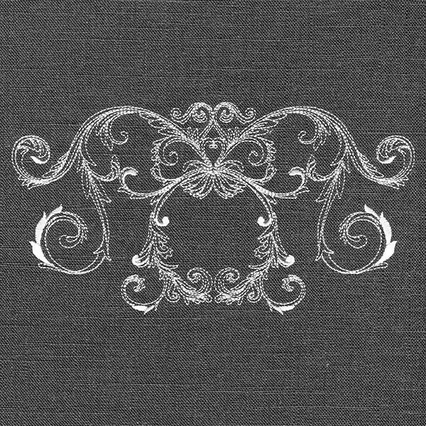 Baroque Cameo Border (Whitework)