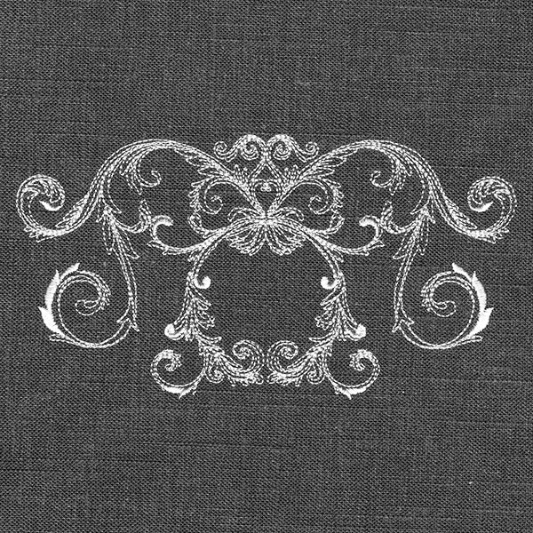 Baroque Cameo Border (Whitework)