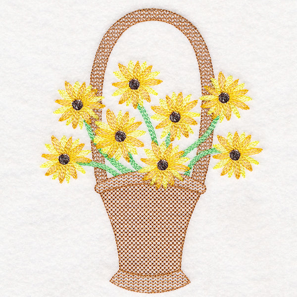 Darling Daisies Flower Basket