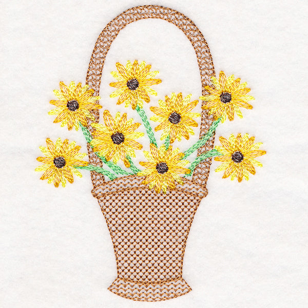 Darling Daisies Flower Basket
