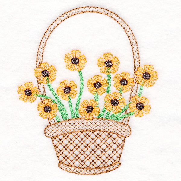 Delightful Black-eyed Susans Flower Basket