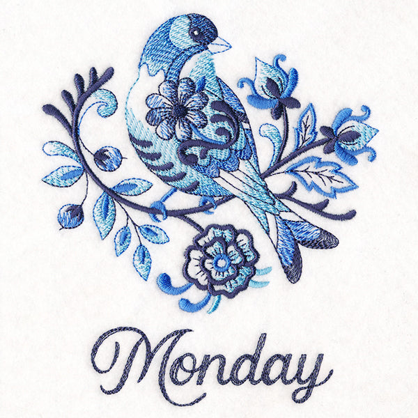 Delft Blue Goldfinch on Monday