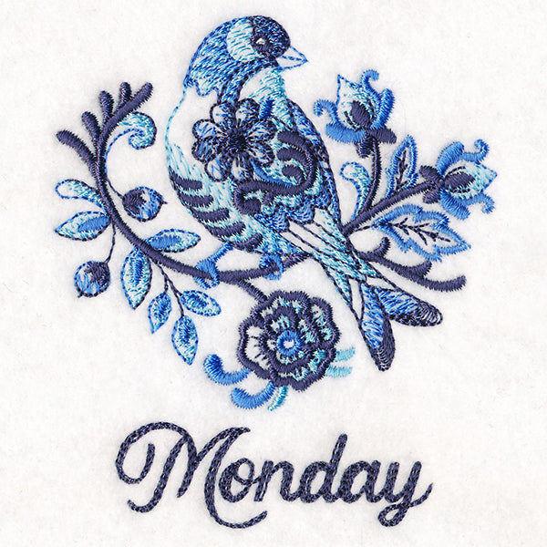 Delft Blue Goldfinch on Monday