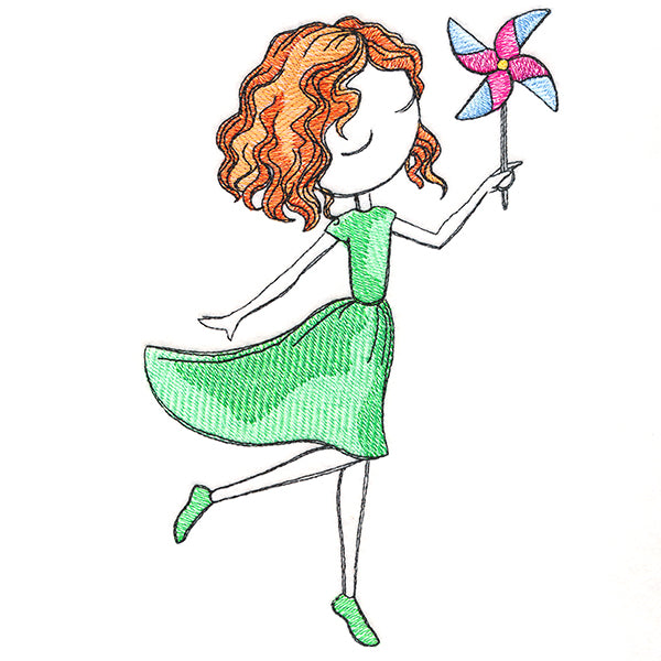 Summer Breeze Beauty with Pinwheel