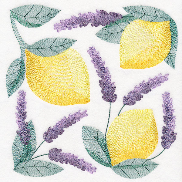 Lemon and Lavender Square