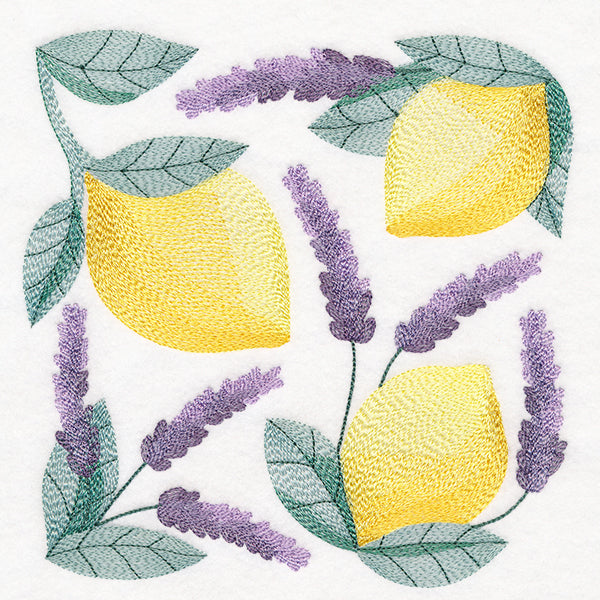 Lemon and Lavender Square