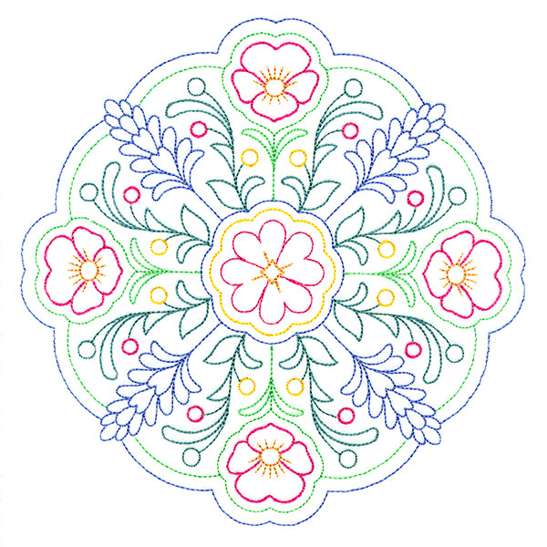 Summer Bouquet Medallion (Vintage)