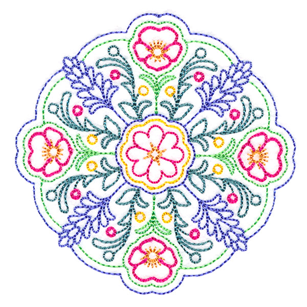 Summer Bouquet Medallion (Vintage)
