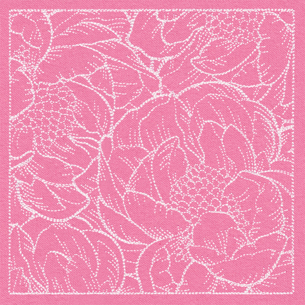 Pretty Petal Square - Peonies
